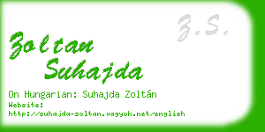 zoltan suhajda business card
